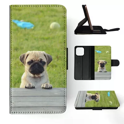 Flip Case For Apple Iphone|cute Dog Puppy Canine Pug 8 • $19.95