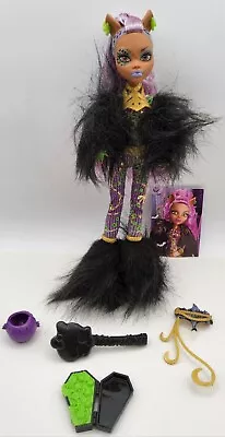 2012 Monster High Doll Clawdeen Wolf Ghouls Rule With Card And Accessories • $60