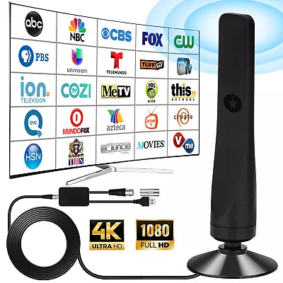 350 Miles Digital TV Antenna Outdoor Indoor Waterproof HDTV Amplified 4K 1080P • $9.58