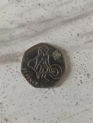 Very Rare 50p 2012 Olympic Games Weightlifting • £8