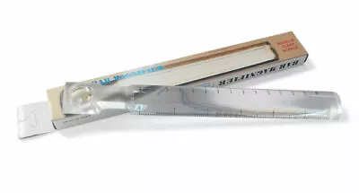 2x Plastic Pocket Size Bar Magnifier Portable Ruler Acrylic Magnifying  • $9.31