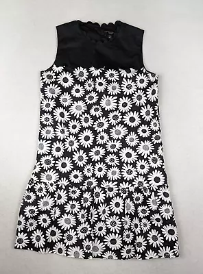 Victoria Beckham For Target - Girl's Black Floral Print Scallop Edge Dress - Xl • $17.99