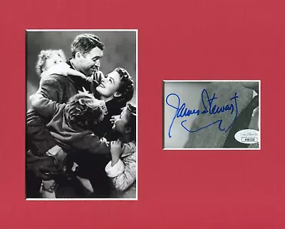 James Jimmy Stewart It's A Wonderful Life Signed Autograph Photo Display JSA • $199.99
