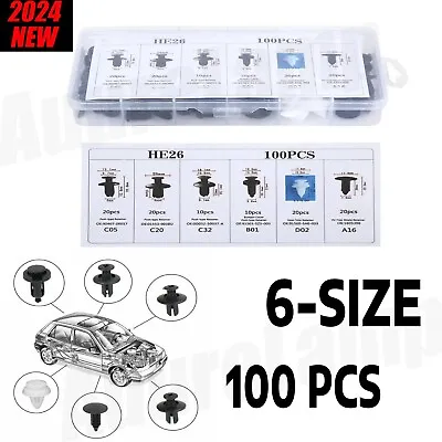 Accessories 6-size Retainers Kit Clips Rivet Bumper Fender Engine Parts Push Pin • $9.09