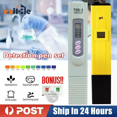 SPA PH Meter / TDS Tester Aquarium Pool LCD Digital Water Quality Monitor • $16.95