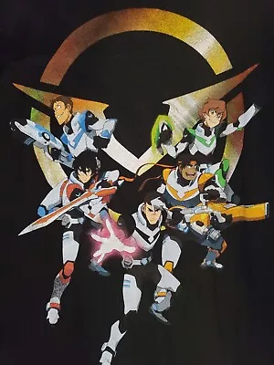 2017 Dreamworks Voltron Legendary Defender T Shirt Black Large • $6.97