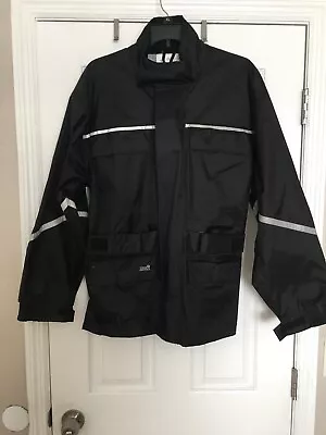 Tour Master Riding Jacket Motorcycle Rain Jacket Suit Sz-XXS Black • $39.99