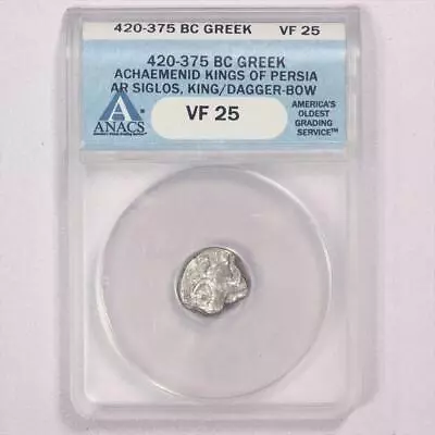 420-375 Bc Greek Achaemenid Kings Of Persia Ar Siglos Anacs  Vf25 • $99.99