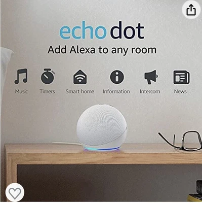 $99.99 • Buy Echo Dot (4th Gen, 2020 Release) | Smart Speaker With Alexa | Glacier White
