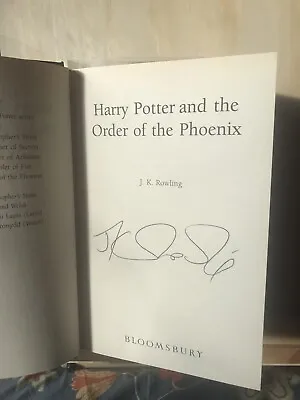 £175.52 • Buy Harry Potter And The Order Of The Phoenix. Signed By J.K. Rowling