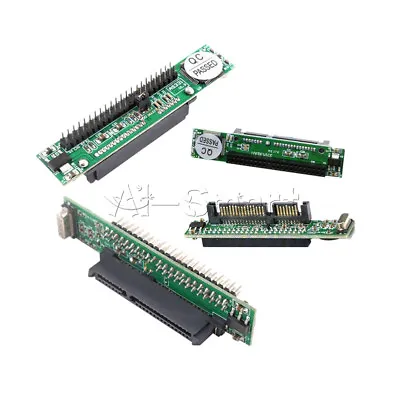 HDD Drive 44Pin 2.5  IDE Male/Female To 7+15pin M/F SATA Adapter Converter Card • £4.32