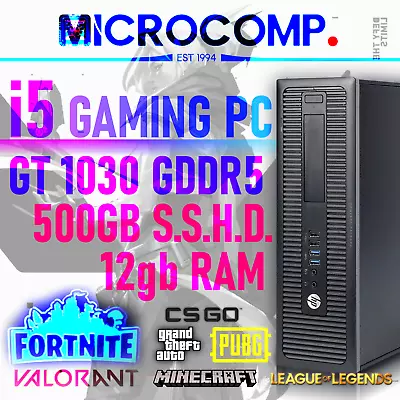 $399 • Buy ⭐i5 Nvidia Gaming PC Fortnite 90fps ⭐SSHD 500g Ram 12gb ⭐GT 1030 GDDR5 ⭐Win10/11