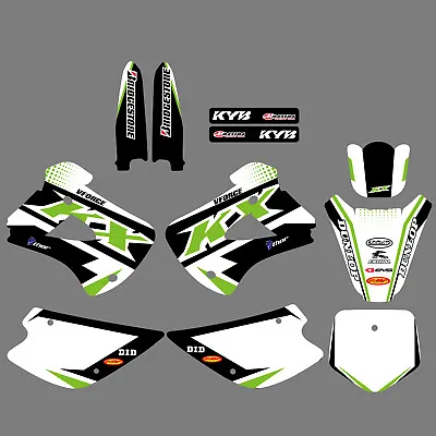 Team Graphics Backgrounds Decals Stickers For KAWASAKI KX85 KX100 2001-2012 2013 • $76.99