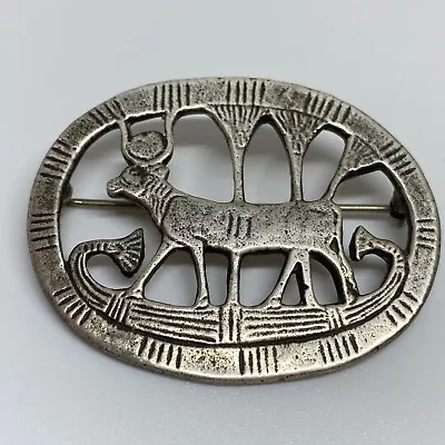 Vintage 925 Sterling Silver Metropolitan Museum Of Art Egyptian Revival Brooch  • $89.99