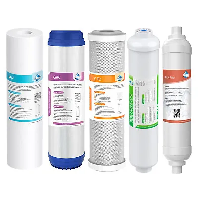 5/6 Stage Reverse Osmosis System Cartridge Replacement Alkaline Water Filter Set • $24.45