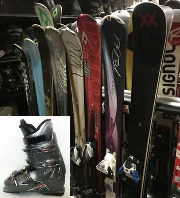 Volkl Beginner-Intermediate Ski Packages 154156158162163CM Shoe Sizes 4-13 • $388