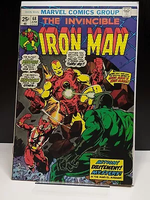 Bronze Age Marvel Comic 1974: Iron Man #68 (MVS Intact!) • $8.49