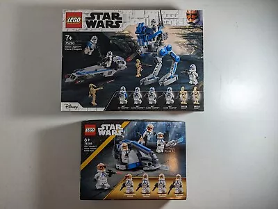 LEGO Star Wars 501st Legion Clone Troopers 75280 + 332nd Battle Pack HARD TO FIN • $124.95
