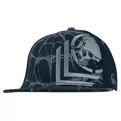 Metal Mulisha Men's Webbed Black Grey Flexfit Hat Clothing Apparel FMX Superc... • $35.70