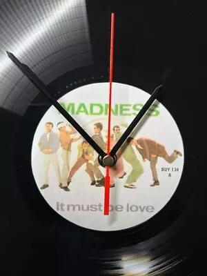 £9.99 • Buy Madness - It Must Be Love - 12 Inch Vinyl Record Wall Clock Unique Gift