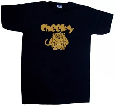 Cheeky Monkey Funny V-Neck T-Shirt • £9.99