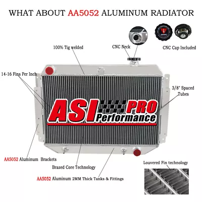 $209 • Buy 3 Row Radiator Aluminum For HOLDEN Kingswood HG HT HK HQ HJ HX HZ V8 Chev Engine