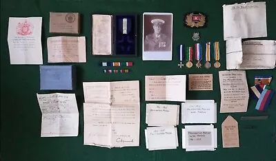 Original WW1 D.S.C. Miniature Group Box Etc Captain S Davison Carrickfergus Man • £235