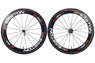 Easton EC90 TT 11 Speed Carbon Tubular Wheelset 700c QR Rim Road Bike Triathlon • $279.95