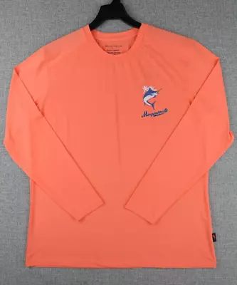 Margaritaville Mens Long Sleeve Breathable Lightweight  Sun Tee M L XL Swordfish • $14.95