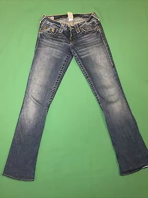 True Religion Women Blue Jeans Sz 25 “Carrie” Made In USA • $32