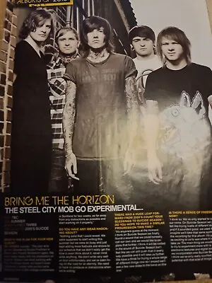 Oli Sykes Bring Me The Horizon A4 Poster Kerrang Magazine Uk Clipping  • £5.49