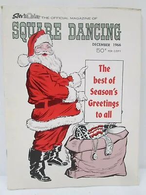 Vintage Square Dancing Magazine December 1966 Sets In Order • $14.95