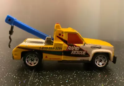 MATCHBOX 2002 GMC WRECKER Yellow Tow Truck 1:72 Rapid Rescue  *BOGO-PLZ READ • $13.99