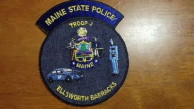 Maine State Police Troopj Ellsworth Barracks Maine State Troopers Highway Patrol • $7.99