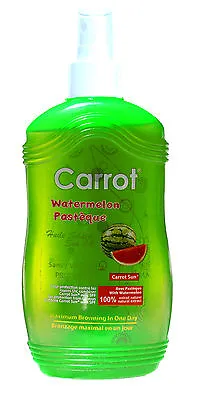 £18 • Buy WATERMELON Carrot Sun Tan Accelerator Sunbed Spray + Henna & Watermelon Seed Oil