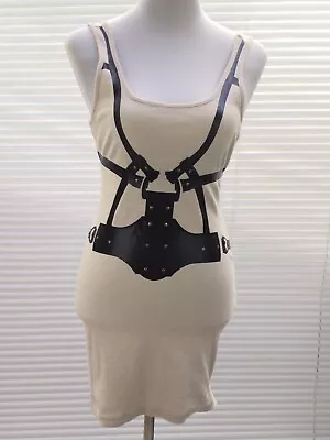 $94.62 • Buy Sass & Bide Dress Size S Womens Bodycon Stretchy 100% Cotton Beige NWOT
