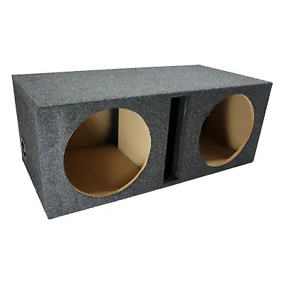 Car Audio Dual 12  Vented Subwoofer Stereo Sub Box Ported Enclosure Speaker • $57.95