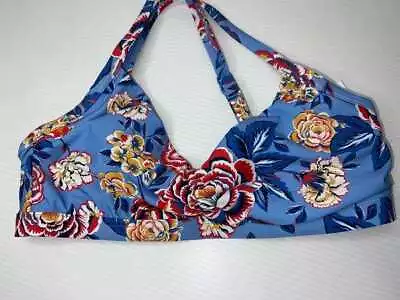 Brand New Seafolly Ladies Vida Bloom Dd Cup Bikini Top Size 10 • $19.24