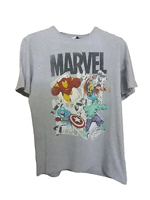 Marvel Avengers T Shirt Top Tee I Mens M I Iron Man Captain America Thor Hulk • £12.95