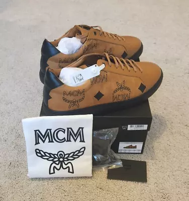 MCM Terrain Signature Visetos Low-top Sneaker Men Size EU44 / US 11 • $224.99