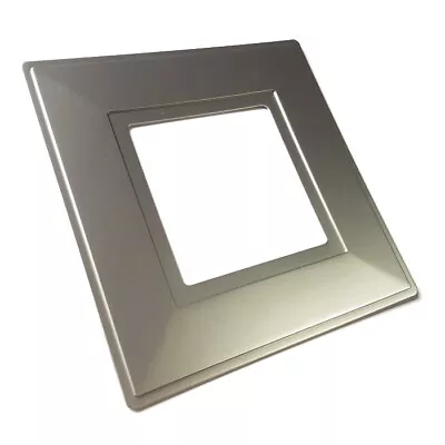 Silver Single Light Switch Socket Finger Plates Surround Wall Protector Cover • £1.99