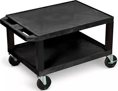 H.Wilson Tuffy Black 2 Shelf AV Cart • $102.14