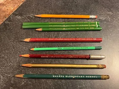 Vintage Mixed Lot Of 9 Drawing Drafting Pencils- Eagle A.W. Faber & More • $17.50