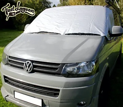 VW T5 Silver Windscreen Cover Wrap Frost Blind Frost Campervan Black Out • £37