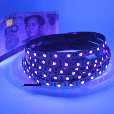 LED Real UV Ultra Violet Strip Tape Light SMD3528 5050 Under Cabinet Lamp 12V • £2.29