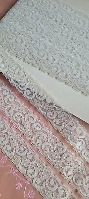 Ivory Alencon French Lace Trim Lingerie Edging 4 Yards • $7.99