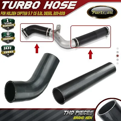 $66.99 • Buy 2x Turbo Intercooler Hose Pipes For Holden Captiva 5 7 CG 2.2L Diesel 2011-2019