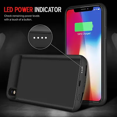 $50.34 • Buy IPhone X & XS Battery Case 6000mAh Rechargeable Charger Portable Charging Cover