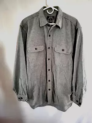 Moose Creek Men's Heavy Flannel Long Sl. Shirt Outdoor Hunting Fishing Grey XL • $18.95