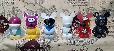 Lot Of 6 Disney Vinylmation 3  Mixed Characters And Series Collectible Figures • $15
